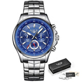 LIGE Mens Watches Waterproof
