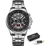LIGE Mens Watches Waterproof