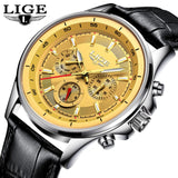 LIGE Mens Watches Waterproof