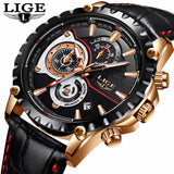 LIGE Mens Watches Top Brand