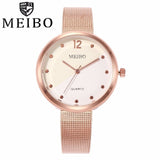 MEIBO Brand Women Stainless Steel Watch
