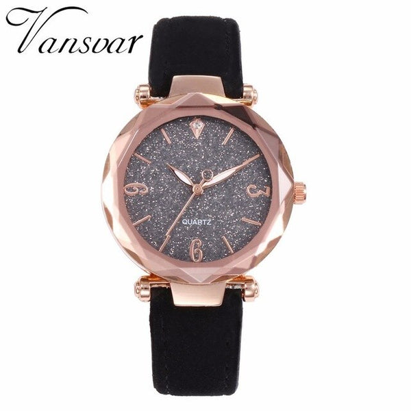 Vansvar Brand Women Starry Sky Watch