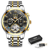 New LIGE Men Watches